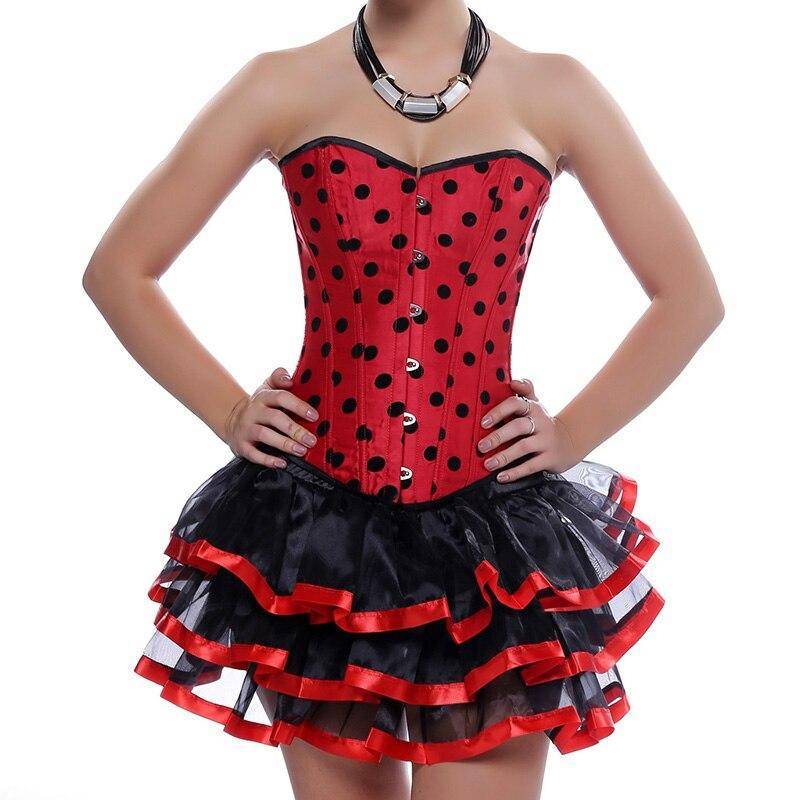 Robe Bustier A Pois Rouge – Image 10