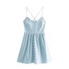 Robes à Pois Courtes##Robe à Pois Courte<br> Vintage Décontracté Polka - coccinelle-paradis