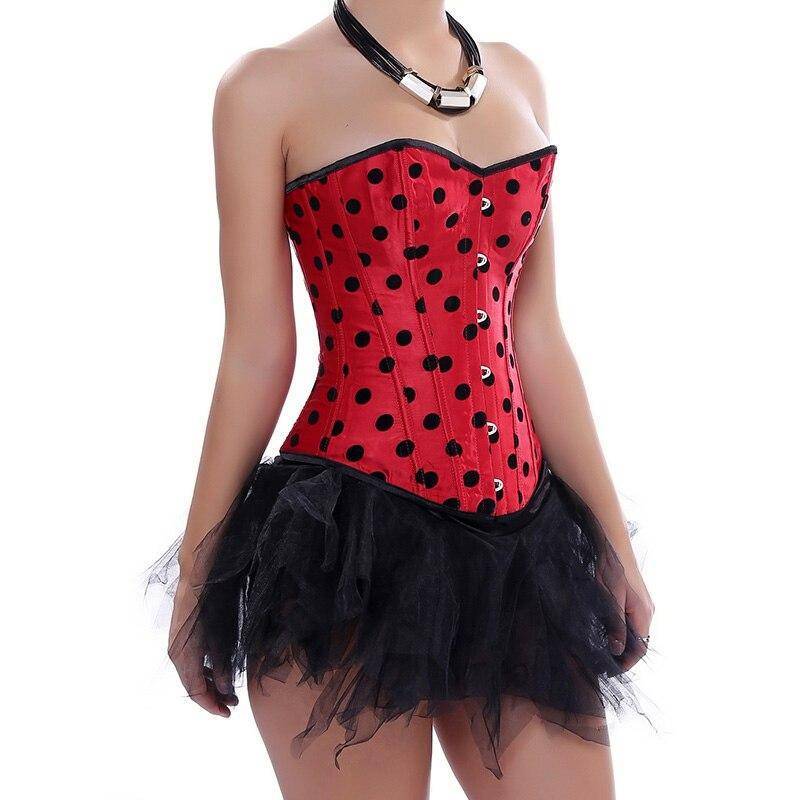 Robe Bustier A Pois Rouge – Image 8