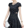 Robe Korean Style À Pois Courte