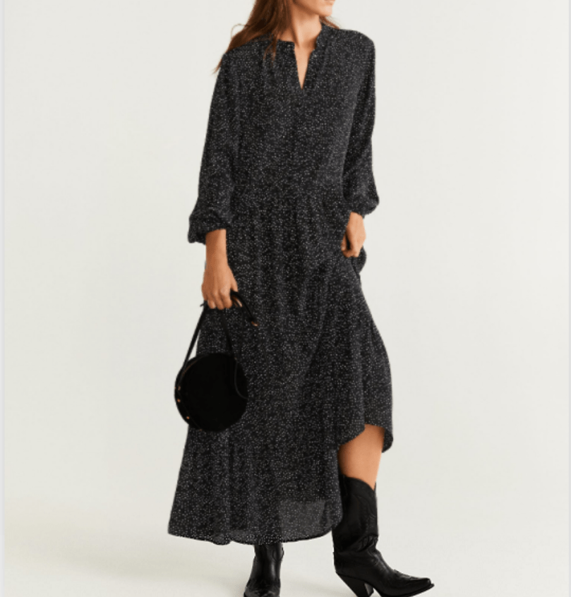 Robe à Pois##Robe à Pois Longueur Casual Volants - coccinelle-paradis