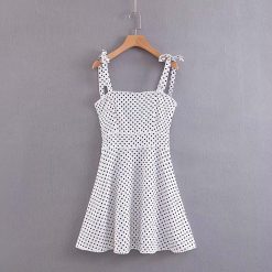 robe court a petit pois sexy