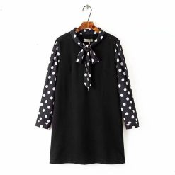 Robe A Pois Grande Taille Avec Rubans