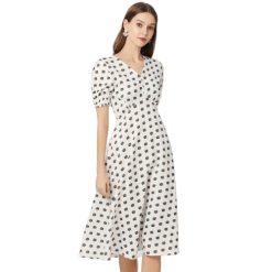 Robe À Pois Courte Blazer Look Bershka