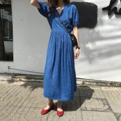 robe longue bleu marine grande taille