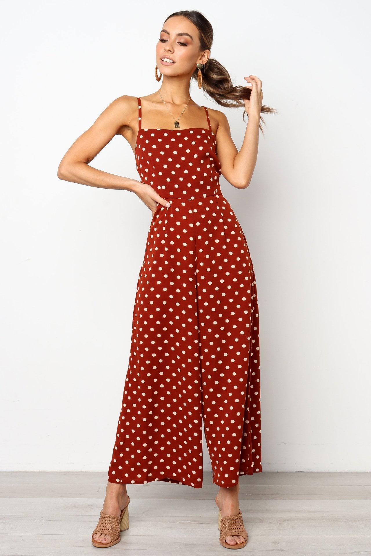 Robe à Pois##Robe à Pois Camisole Onesie Mousseline - coccinelle-paradis