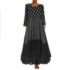 Robe Longue A Pois Maxi