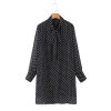 Robe Col Cravate À Pois Année 50