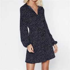 Robe D Ete A Pois Turban En Soie