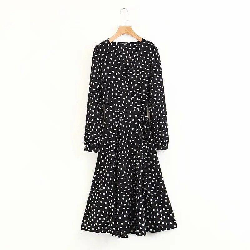 Robe à Pois Patineuse Vintage Beauté Fatale