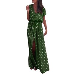 Robe à Pois##Robe à Pois Taille d'été Doublure V - coccinelle-paradis
