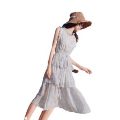 Robe D Ete A Pois Kimono Mousseline De Soie