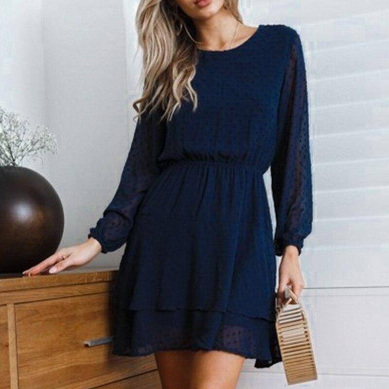 robe a pois courte hiver
