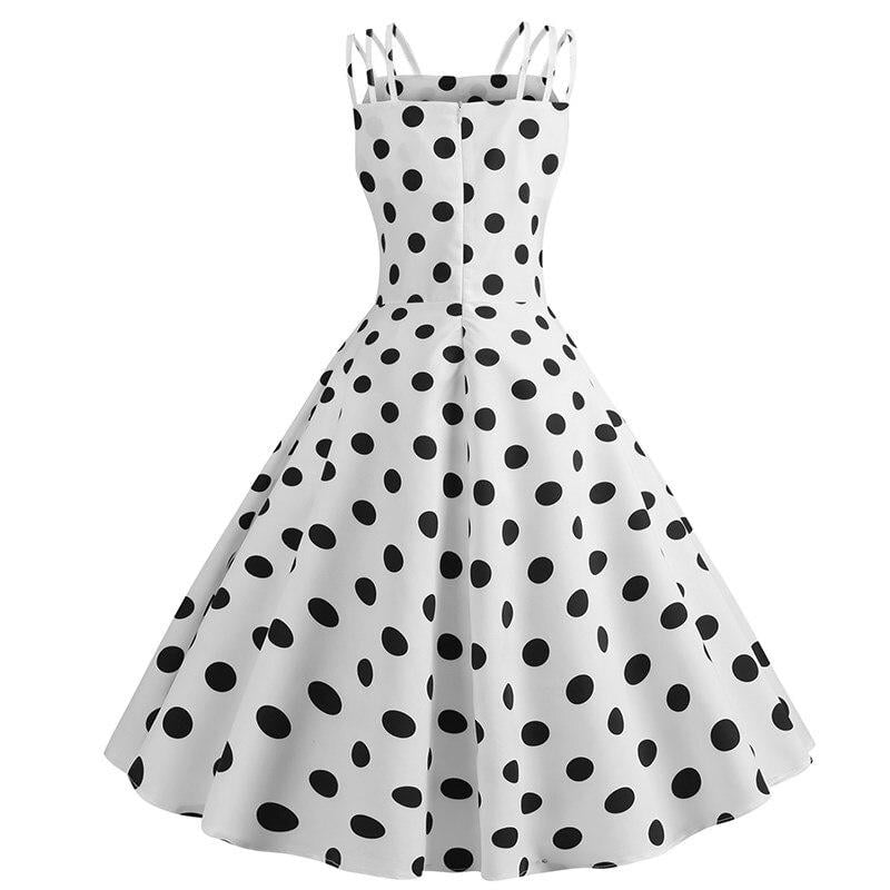 Robe à Pois##Robe à Pois Balançoire Pinup Bretelles - coccinelle-paradis