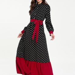 Robe à Pois##Robe à Pois moyen-orient décontracté - coccinelle-paradis