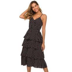 Robe Mousseline A Pois De Soiree