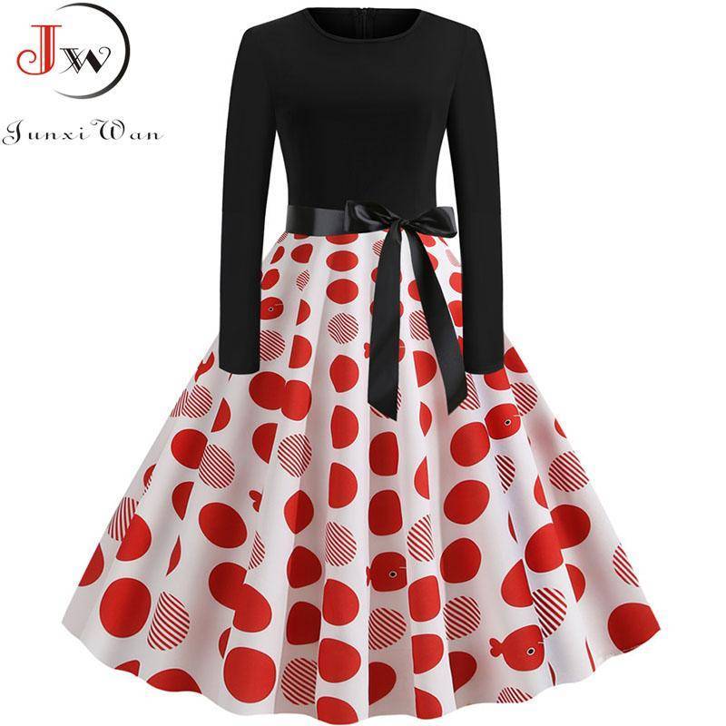robe jaune a pois noir vintage
