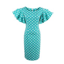 Robe Courte Bleu