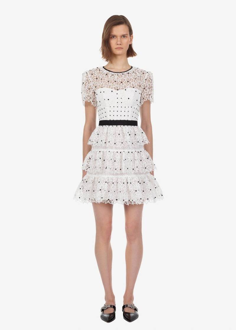 robe rouge a pois blanc vintage
