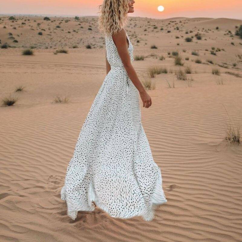 robe blanche sans manche
