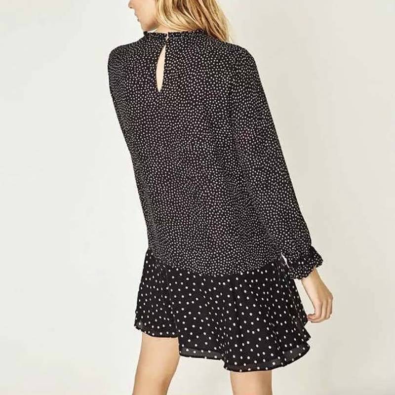 robe manche courte a pois