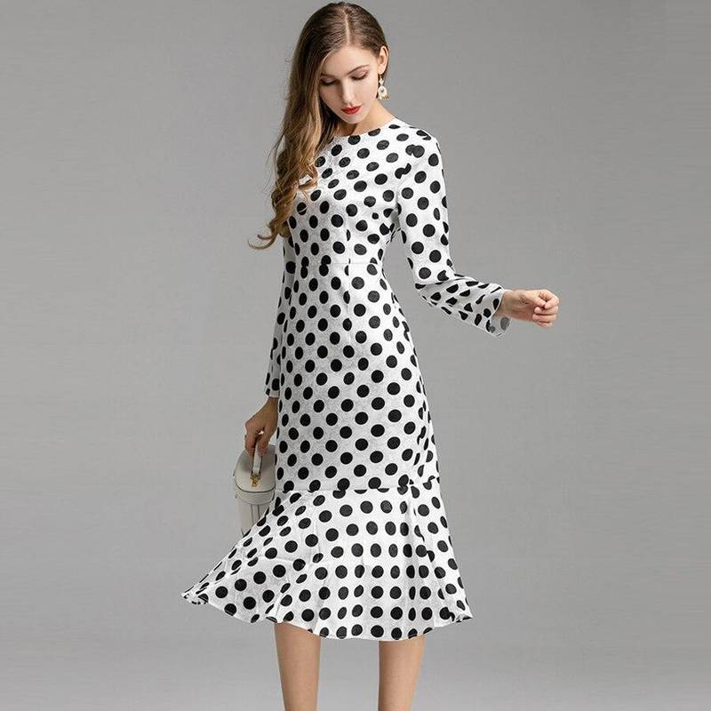 robe manche trompette