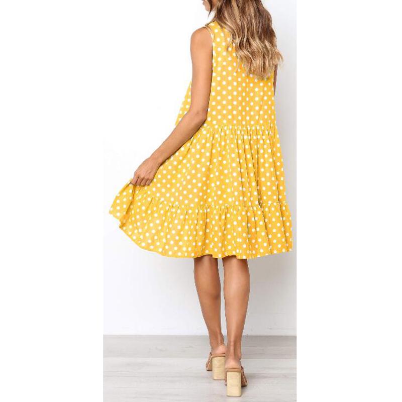 robe jaune a pois dores