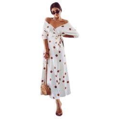 Robe Boheme A Pois Maxi