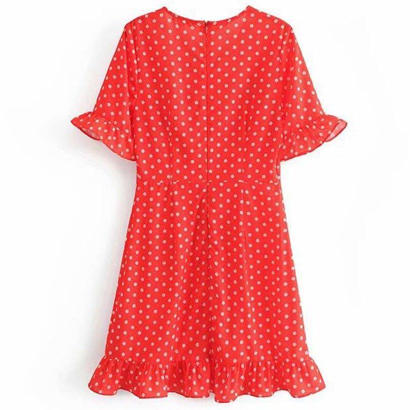 robe rouge courte femme