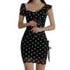 Robe Noire Chic Et Sobre De Soirée À Pois