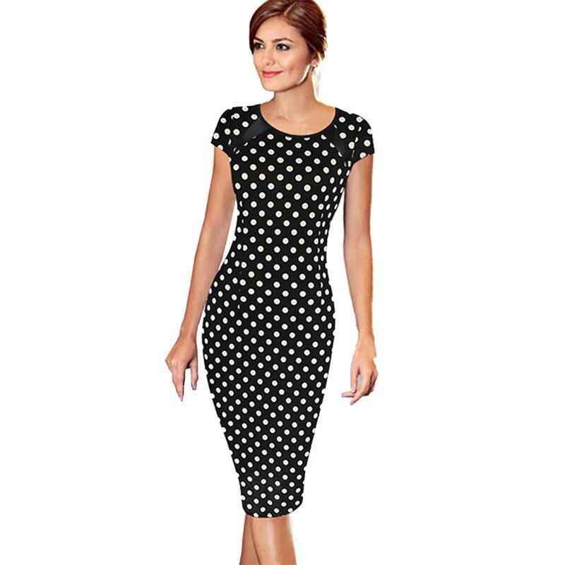 Robe à Pois##Robe à Pois bandage d'été mi longue - coccinelle-paradis