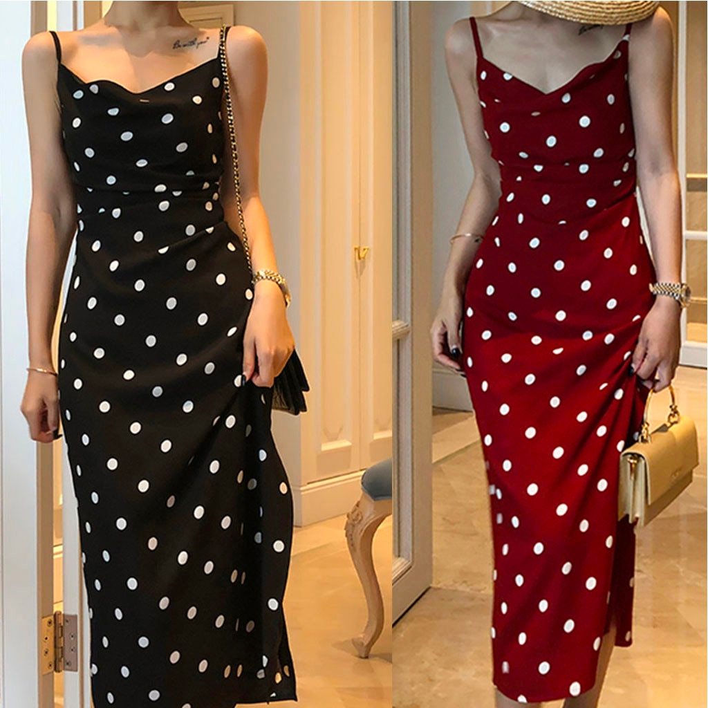 Robe à Pois##Robe à Pois manches fronde - coccinelle-paradis