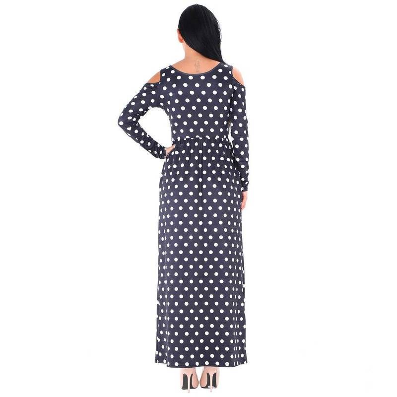 robe bleu longue femme