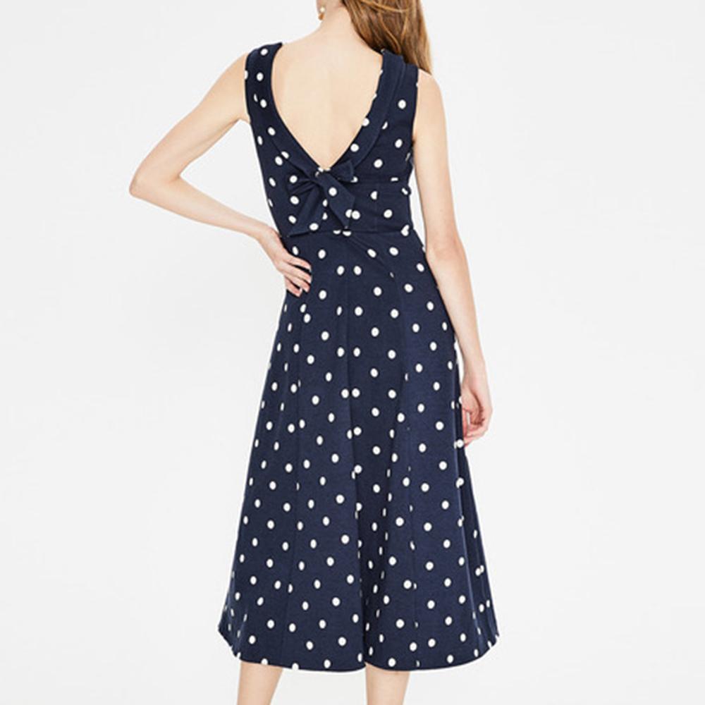 Robes à Pois Courtes##Robe à Pois Courte Femmes Mariage Dos Nu - coccinelle-paradis