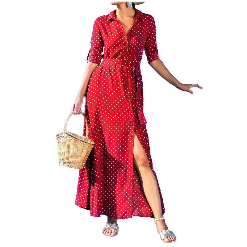robe plissee mi longue