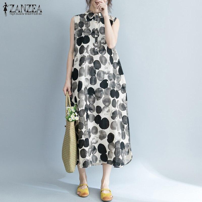 Robe à Pois##Robe à Pois zanzea manches Courtes Tendance - coccinelle-paradis