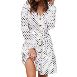 robe longue boutonnee