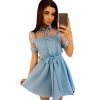 Robe A Pois Courte Transparente