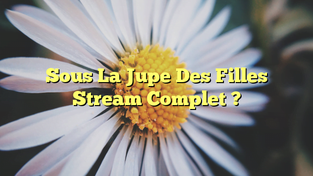 Sous La Jupe Des Filles Stream Complet ?
