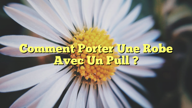 Comment Porter Une Robe Avec Un Pull ?