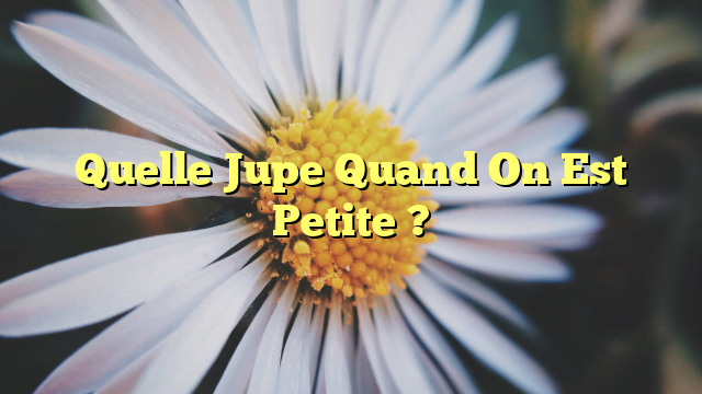 Quelle Jupe Quand On Est Petite ?