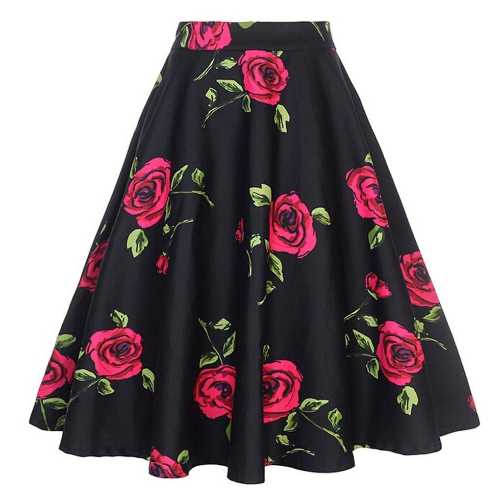 Jupe tunique vintage à pois pour femme, taille haute, plissée, midi, rétro, vêtements d'été, Audrey Hepburn, chic, swing, patineuse de plage, années 50 2