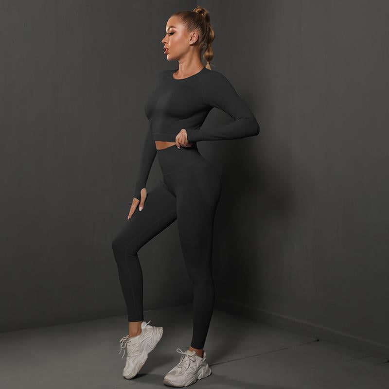 Leggings de yoga sans couture pour femme, pantalon de fitness, taille haute, push-up, vêtements d'entraînement, shorts de sport, livraison directe 2