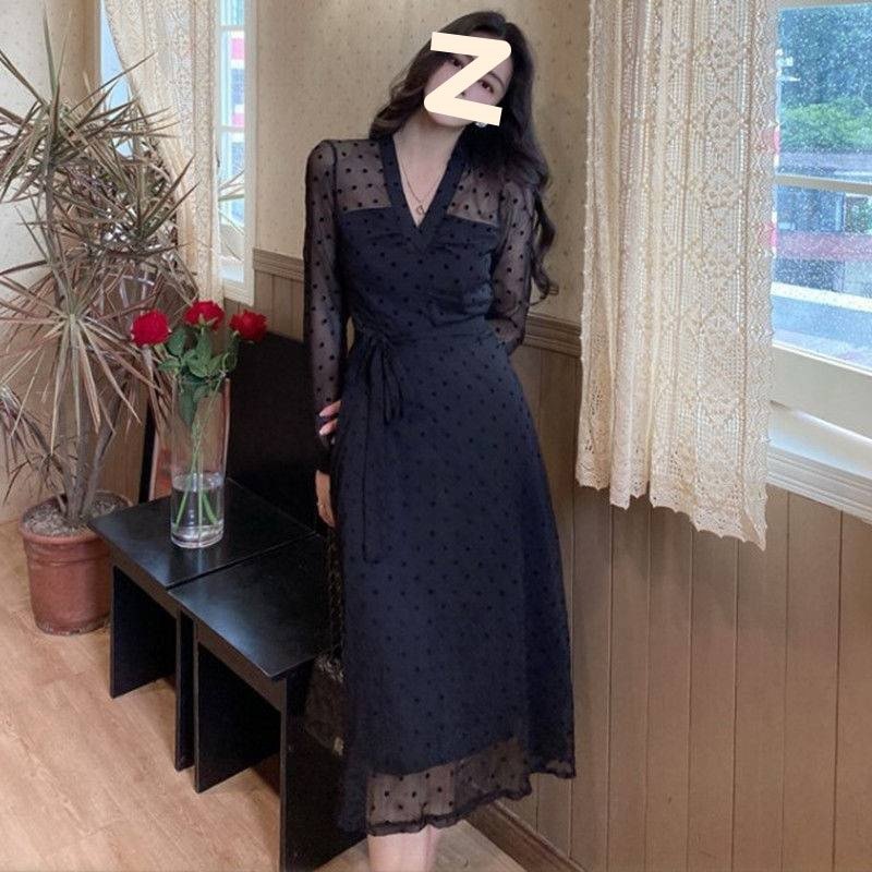 Ummer – robe à manches longues pour femme, vêtement à porter à l'épaule, kirt exy, lack, olka-dot, mblely, heer, idi, 4 2