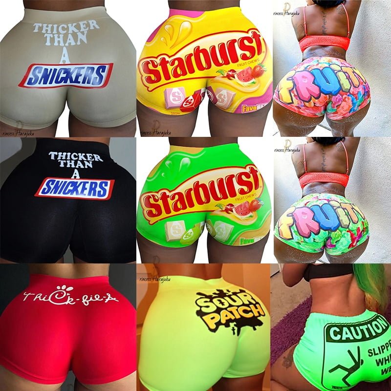 Short de motard sexy pour femme, short imprimé, taille haute, décontracté, sports de plein air, livraison directe, mode estivale, offre spéciale, 2020 1
