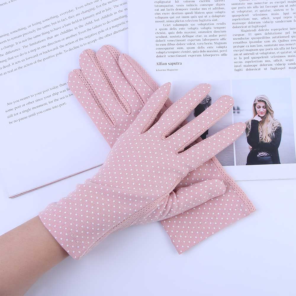 Gants de conduite coordonnants pour femme, écran tactile, coton fin, maille en dentelle, respirant, conduite de voiture, printemps, été 2
