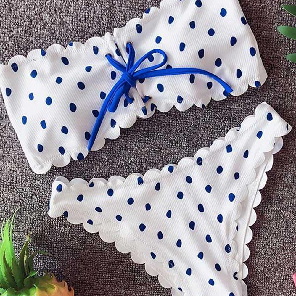 Ensemble Maillot Bain Femme Pois