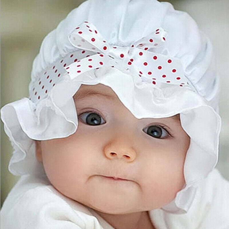Bonnet À Pois Nouveau-Né Unisexe