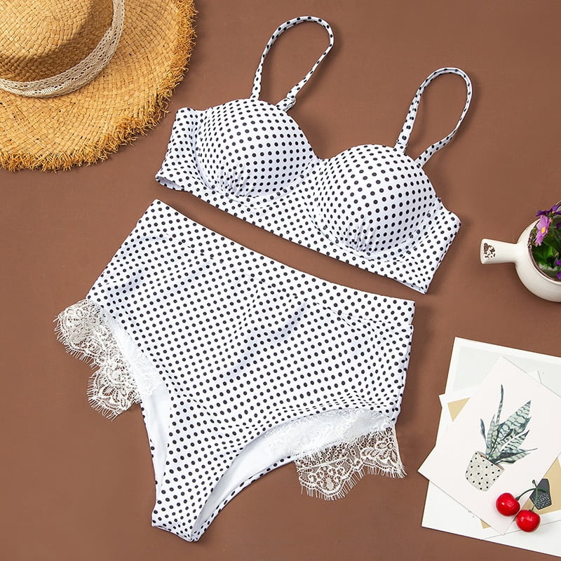 Maillot Bain Maille Taille Haute Monokini