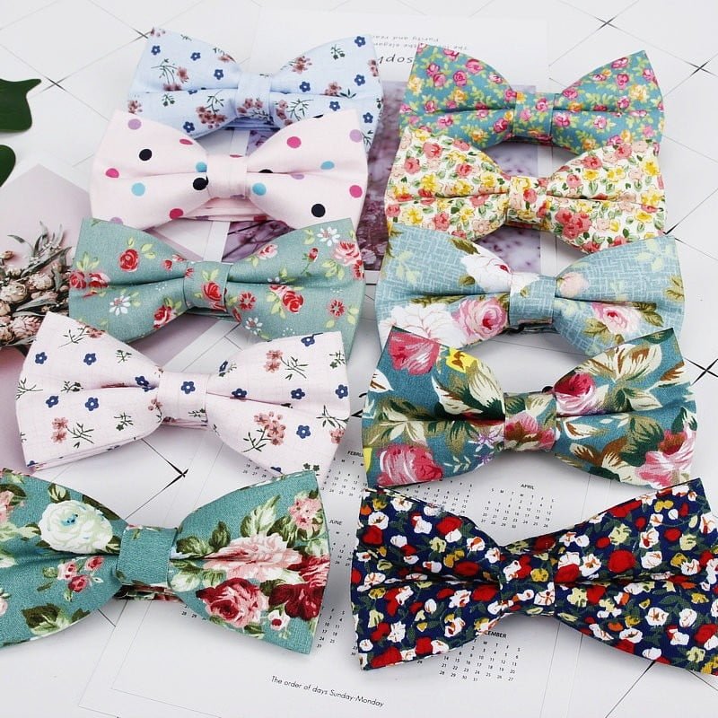 Noeud Papillon Floral Doux Hommes